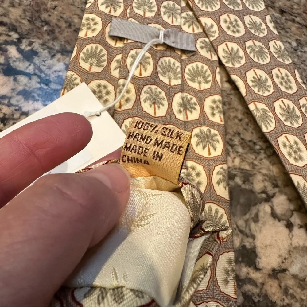 Tommy Bahama Khaki Island Tiles Tie 58” x 4”